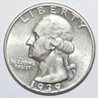 1939 Washington Quarter AU/UNC (L157)