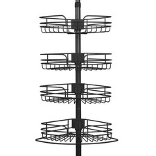 4-Tier bathroom Caddy shelf, Freestanding Bathroom Organizer Storage Rack