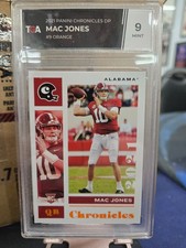 2021 Panini Chronicles Draft Picks Mac Jones RC #9 ORANGE! TGA 9 MINT!!!