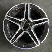 Rear Amg Mercedes-benz Machined Black Gle-class Oem Wheel 20 Original 85761b Rear Amg Mercedes-benz Machined Black Gle-class Oem Wheel 20 Original 85761b