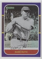 2021 Panini Donruss Retro 1987 Variation Holo Purple Babe Ruth #228 HOF 15ma