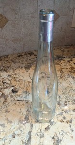 Wine Bottle With Silver Foil No Cap