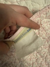 Pottery Barn Kids Pink Floral Patchwork Cotton Twin Quilt