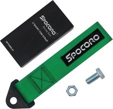 Heavy Duty Racing Tow Strap Nylon Tow Strap for Track, Off-Road-Green