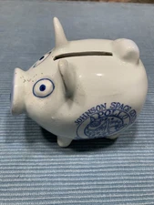 Vintage Johnson Space Center Mini Piggy Bank Souvenir Apollo