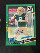 2023 Panini Donruss - Rated Rookie Sean Clifford #338 Green Autographs (AU, RC)