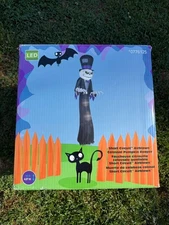 Gemmy 16 ft Short Circuit Airblown Colossal Pumpkin Reaper - HUGE! Has Patches