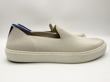 Rothy's Womens US 8 EU 38 The Original Slip-On Sand Cream Knit Sneakers Washable