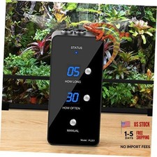 Reptile Mister, Automatic Misting System for Reptile Tank - Black - Digital