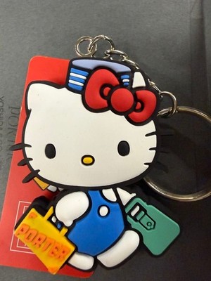 PORTER x HELLO KITTY White Key Charm New