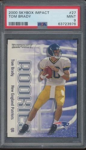 2000 Skybox Impact #27 Tom Brady RC Rookie Mint PSA 9