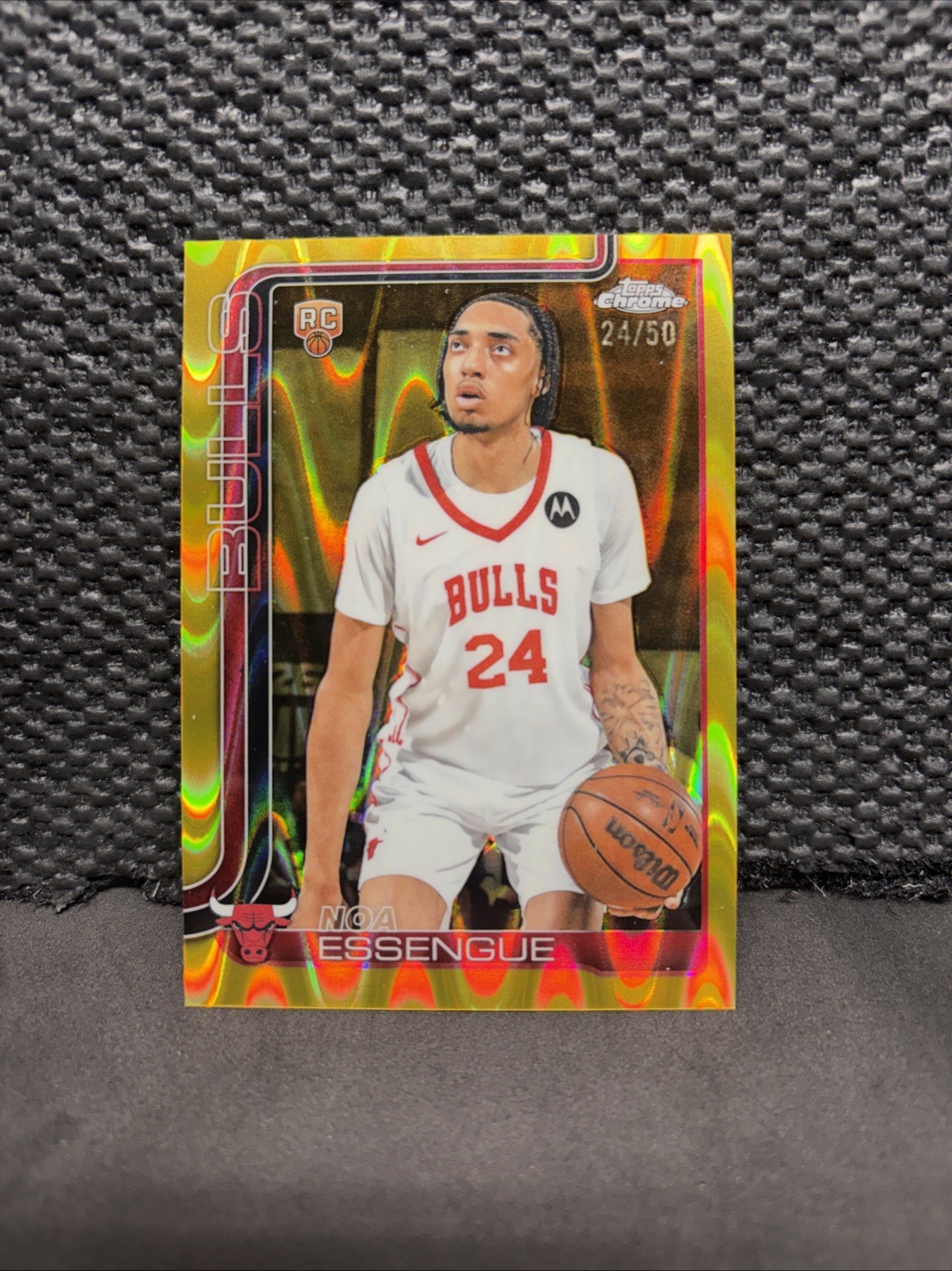 2025-26 Topps Chrome - Noa Essengue #262 RayWave Refractor (RC) /50 Fold