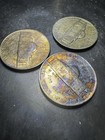 3x Toned Wartime Silver Jefferson Nickels 1942 & 1943-S Rainbow Toned Lot — photo 2