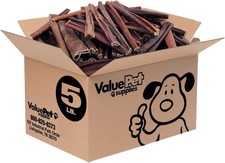 Collagen Sticks for Dog Bully Sticks  Rawhide Alternativ 5 lb Bulk Pack Natural