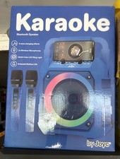 JOYC Mic Drop Karaoke Machine with 2 Wireless Mics  RGB Lights