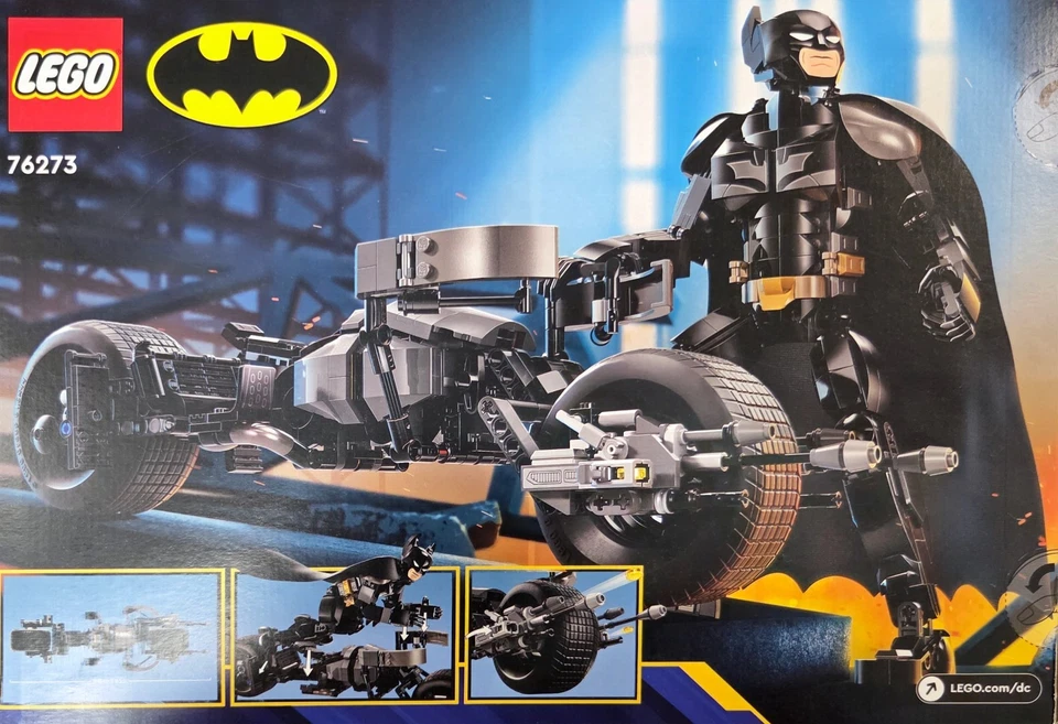 LEGO Super Heroes: Figura de construcción de Batman y la bicicleta Bat-Pod Lego 76273 Foto 2 de 4