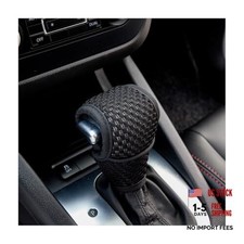 Car Gear Shift Knob Cover, Breathable Automotive Shift Knob Gear Regular Black