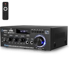 Daakro AK45 Stereo Amplifier USB SD/MMC AUX MIC FM Bluetooth LED Display Black