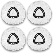 4 x Replacement Microfiber Mop HEAD For O-Cedar Spin Mop Easy Clean Wring Refill