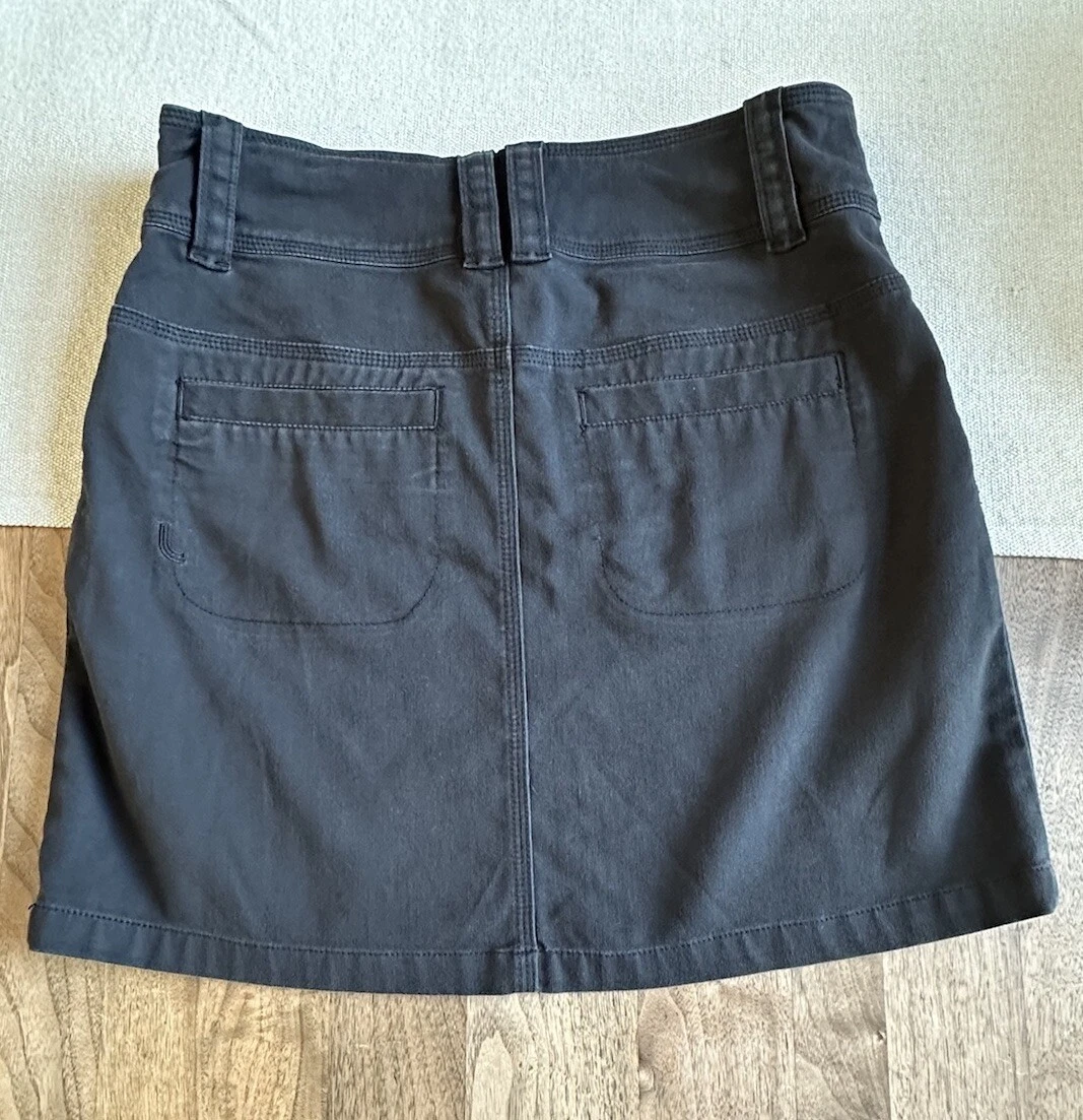 lole cotton stretch mini comfort pockets spf 50 euc skirt