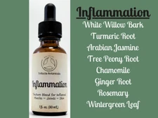 INFLAMMATION Herbal Tincture Blend / Liquid Extract / Organic Apothecary Herbs