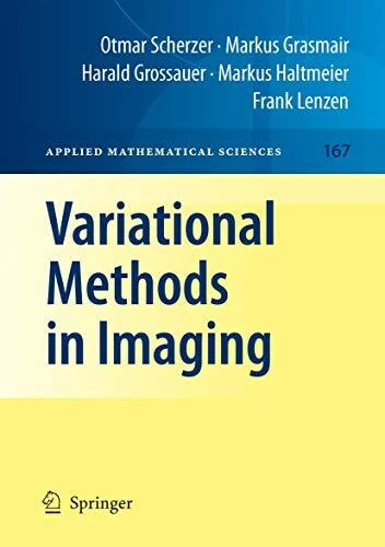 Scherzer - Variational Methods in Imaging - New paperback or softback - S9000z