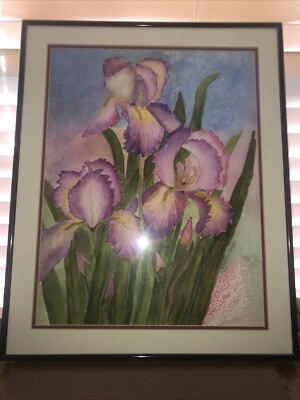 Beautiful Watercolor Of Iris By Martha Bryson