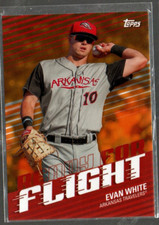 2020 Topps Pro Debut Ready for Flight Orange #RFFEW Evan White /25