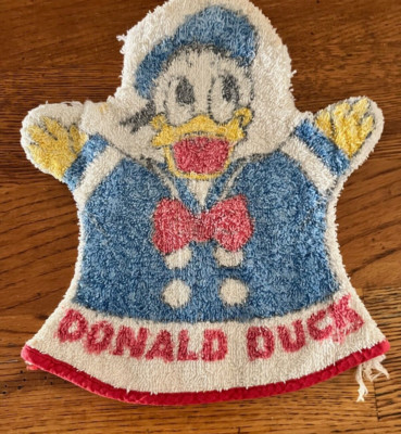 Vintage 1950s DONALD DUCK Wash Cloth