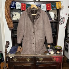 Sawyer Of Napa Soft Shearling Sheepskin Jacket Coat - Size 8 Small