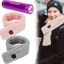 Electric Heated Scarf USB Rechargeable Neck Heating Pad Winter Warmer Wrap Shawl