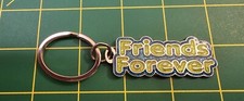Green And Blue, "Friends Forever " Metal Keychain, Keyring