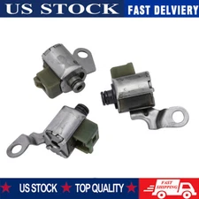 A340 AW4 A340E A340F Transmission 3 Pc Solenoid Kit Shift Lock-Up TCC for Jeep