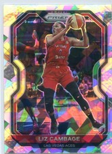 2021 Panini WNBA Prizm LIZ CAMBAGE #77 SILVER CRACKED ICE PRIZM ACES SP