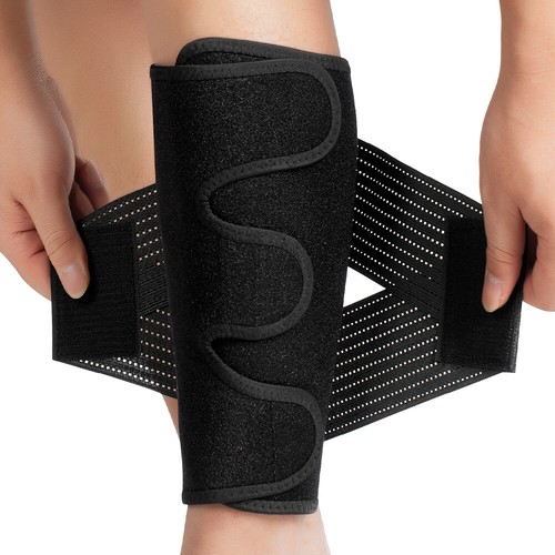 Calf Leg Sport Support Shin Splint Guard Men Women Compression Sleeve Gym Wrap - Picture 12 of 20