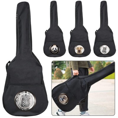 Bedruckte Gitarrentasche 31''-41'' gepolsterte Akustikgitarre Instrumententaschen Koffer in UK