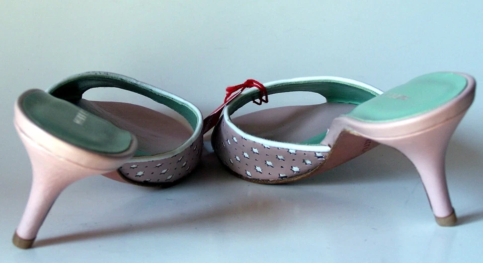 MISS SIXTY Women, high-end, Italian designer brand, genuine leather mules 8 - Image 2 of 4