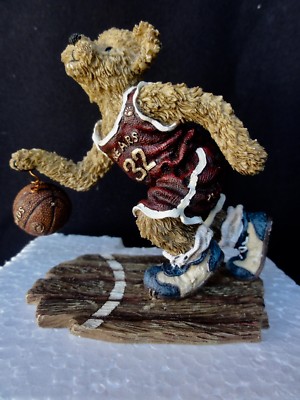 Boyds Bears '' B B Dunker All Star '' Bearstone Figurine In Box