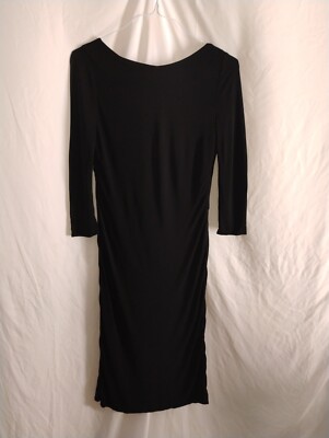 ST Studio Black Drapey Back Dress Size Medium Sexy Back MSRP $175
