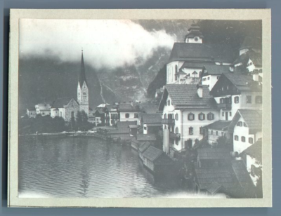 Austria, Hohensalzburg, im Hintergrund Gaisberg Vintage print. Tirage platine