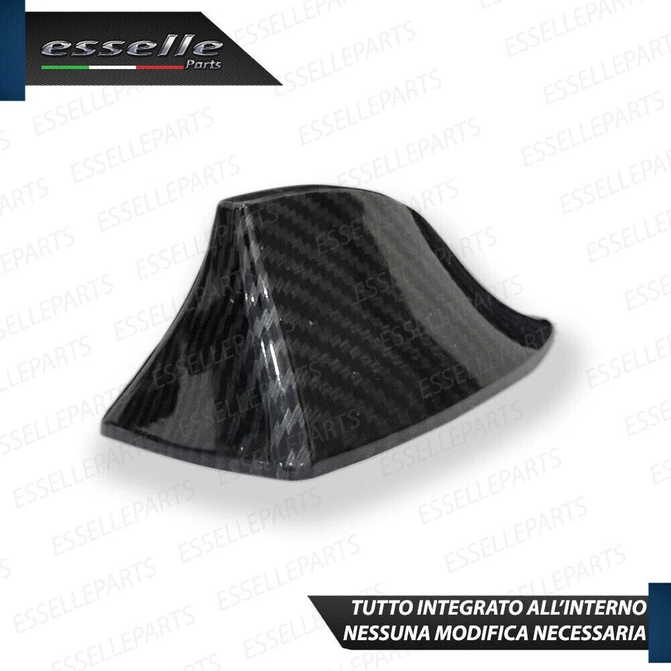 ANTENNA PINNA SQUALO CARBON LOOK PER FIAT CROMA VERA RICEZIONE RADIO - Immagine 4 di 4
