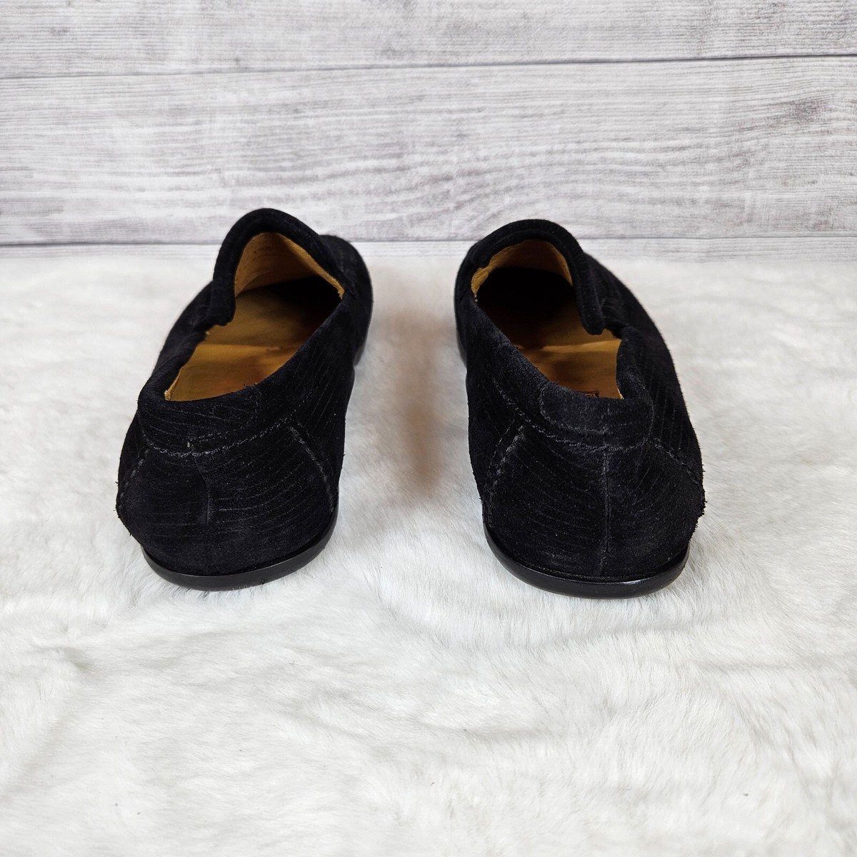 Cole Haan Size 10B black suede and textured leather loafers. Classic academia Amazon.com | Cole Haan Women main image 3