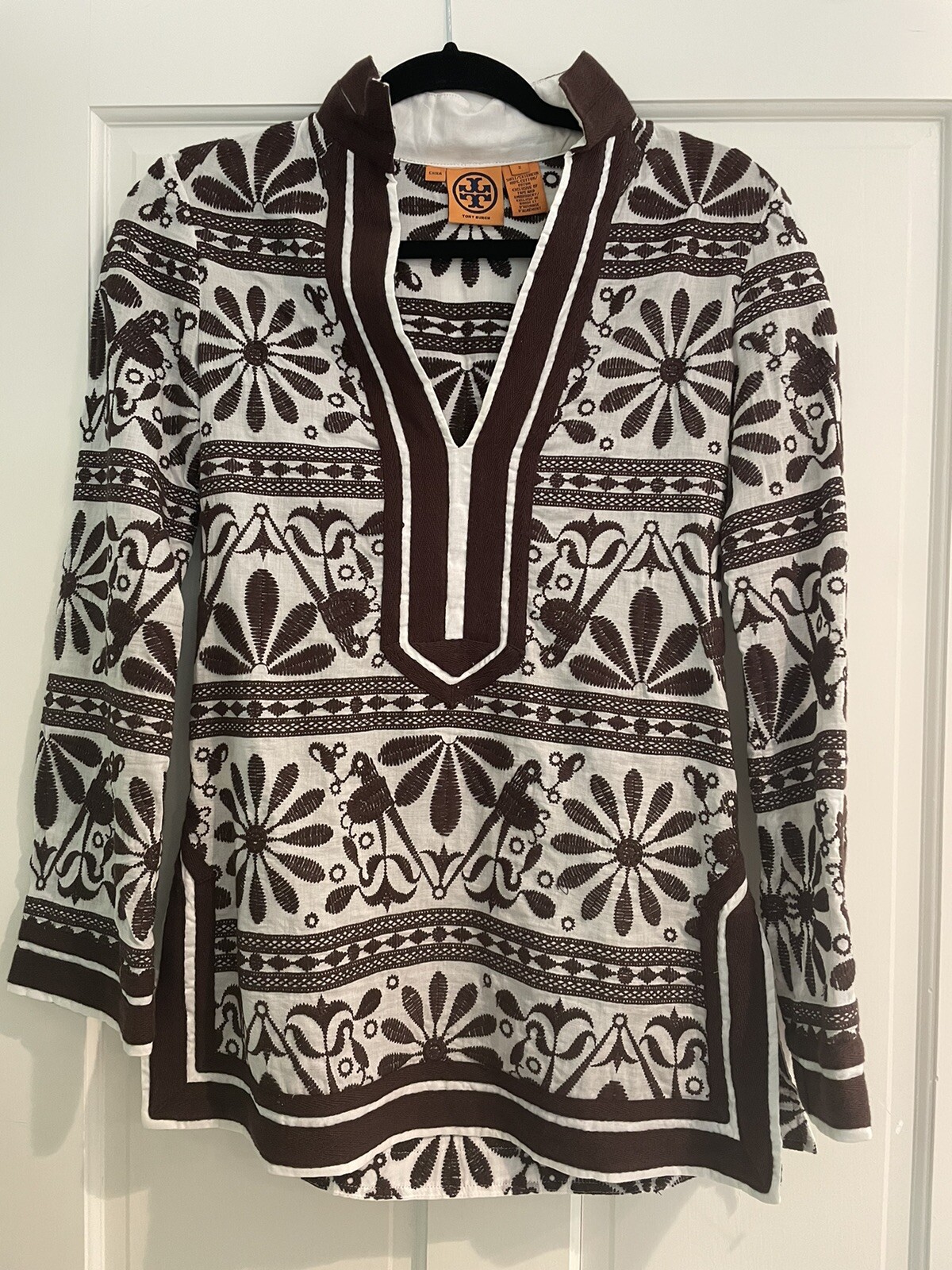 tory burch broderie midi beach tunic