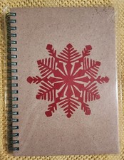 New From Michael's 5"x7" Journal With A Red Snowflake Cover Christmas