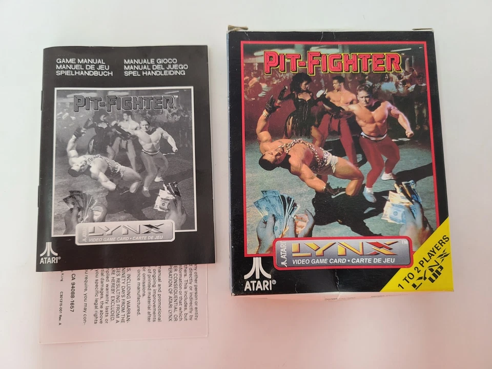 Pit Fighter Atari Lynx [CIB] TESTED WORKS - Image 2 of 4