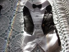 TUXEDO Dog Tux S M Costume new pet Small medium formal