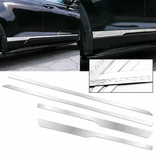 For Toyota Highlander 2014-2019 4pcs Stainless Body Door Side Molding Trim