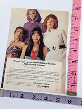 Vintage Print Ad Lightning Fastener fashion women photo 1971 / 70's Small Ad