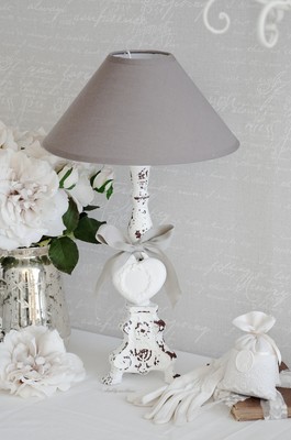 Mathilde M Lampe Stehlampe Nachttischlampe Tischlampe Landhaus Shabby Chic Ebay