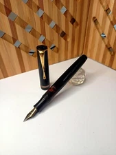 RECO Gold 512 Fountain Pen 1938 Piston Filler Germany Nib Duration Spring M